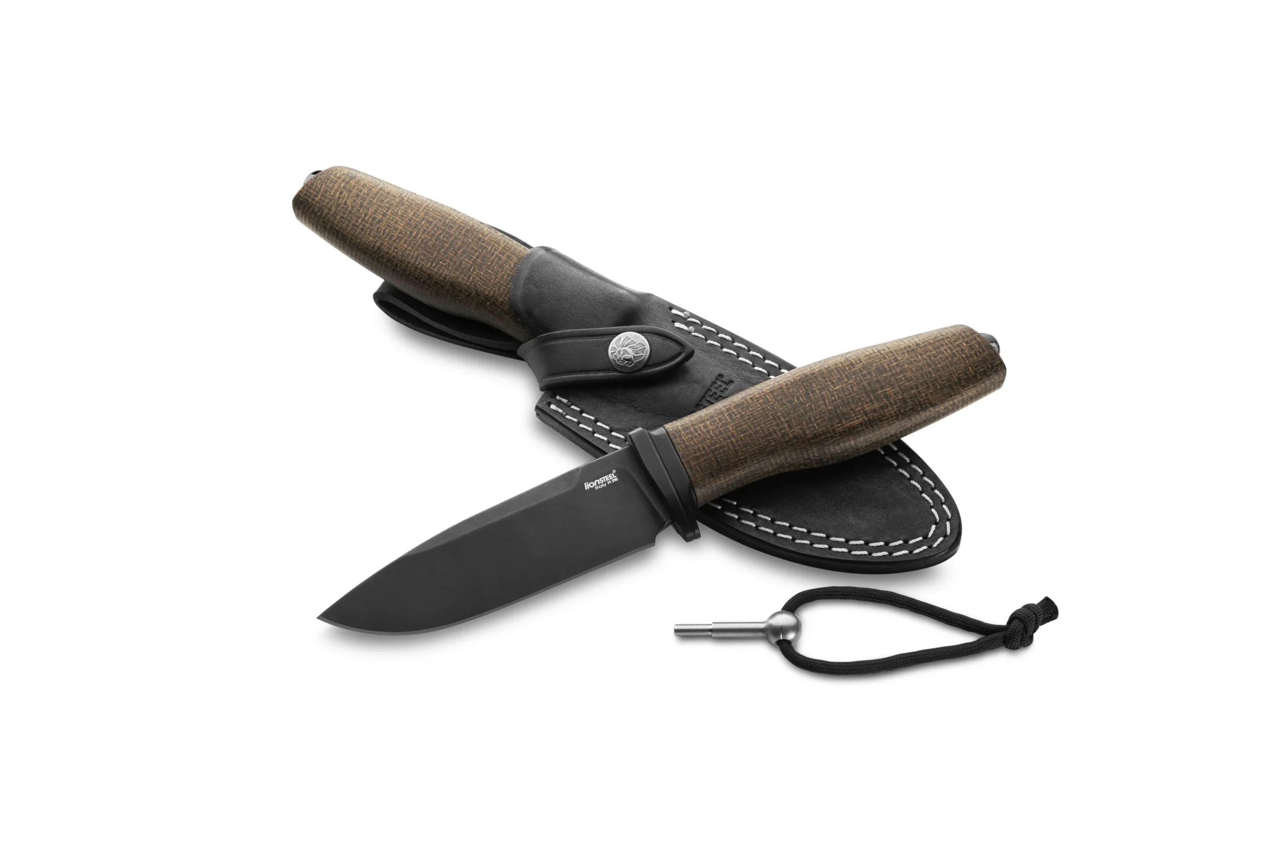 lionSTEEL ACHA Micarta 9 acha green burlap black blade scaled lionSTEEL ACHA Micarta - Image 9